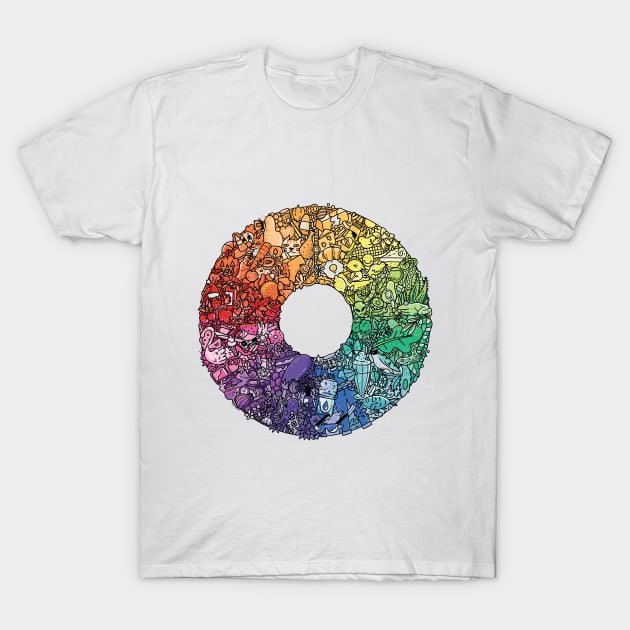 Colour Wheel T-Shirt by annikashop